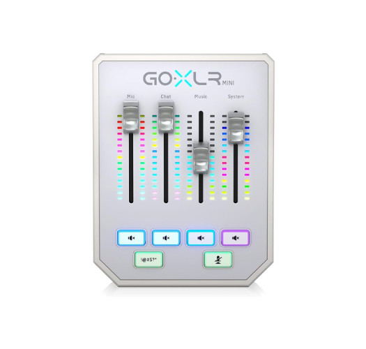 TC-Helicon Audio GoXLR Mini Interface, White (GoXLR Mini-WH)